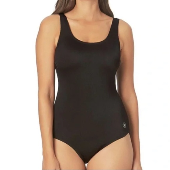 Hurley Ribbed One Piece Swimsuit NEW - Picture 1 of 12